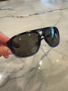 Costa Men's Matte Black Frame Polarized Sunglasses with Dark Gray Lenses